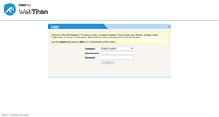 Desktop Screenshot of demo.webtitan.com